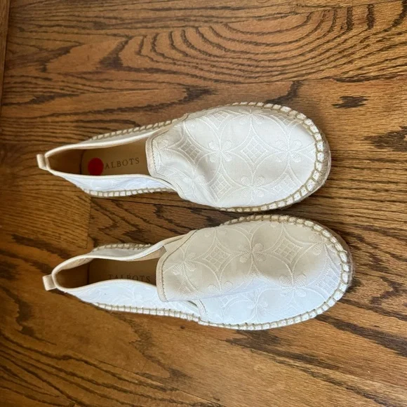 Talbots White Embroidered Espadrilles - Picture 5 of 5